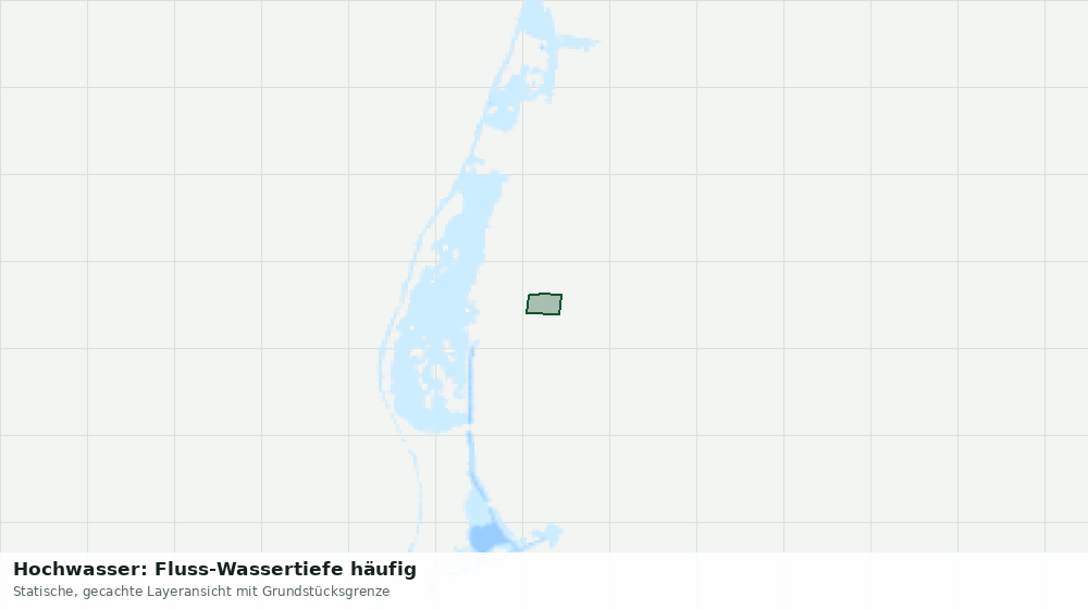 Statische Kartenansicht: Hochwasser: Fluss-Wassertiefe häufig