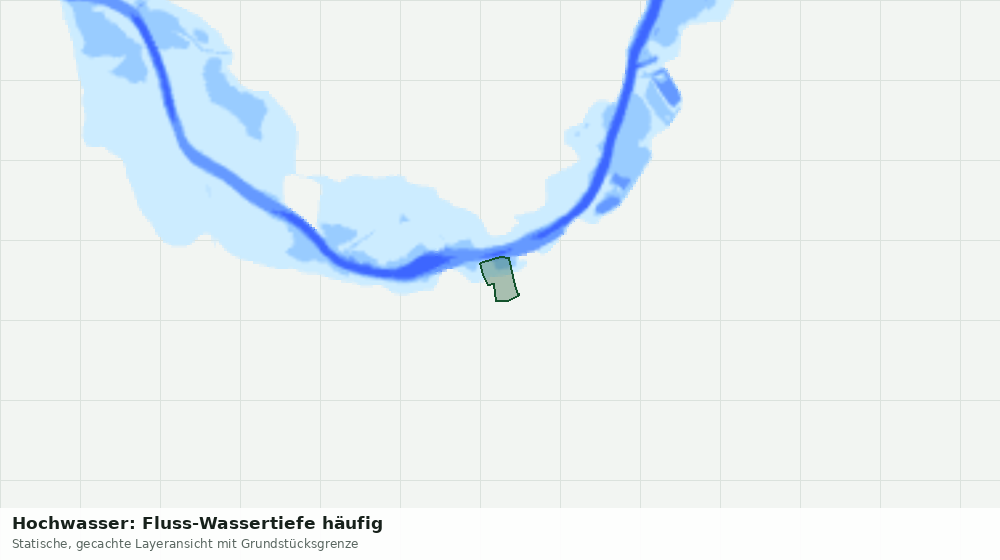 Statische Kartenansicht: Hochwasser: Fluss-Wassertiefe häufig