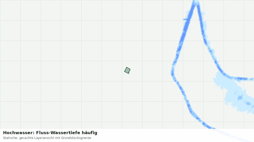 Statische Kartenansicht: Hochwasser: Fluss-Wassertiefe häufig