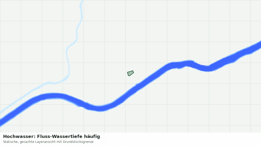 Statische Kartenansicht: Hochwasser: Fluss-Wassertiefe häufig