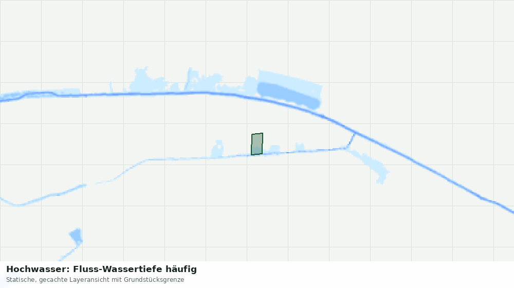 Statische Kartenansicht: Hochwasser: Fluss-Wassertiefe häufig