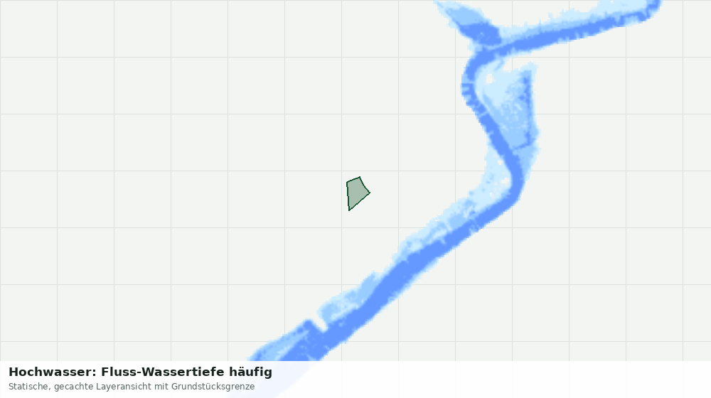 Statische Kartenansicht: Hochwasser: Fluss-Wassertiefe häufig