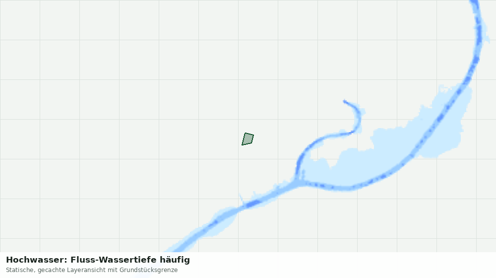 Statische Kartenansicht: Hochwasser: Fluss-Wassertiefe häufig