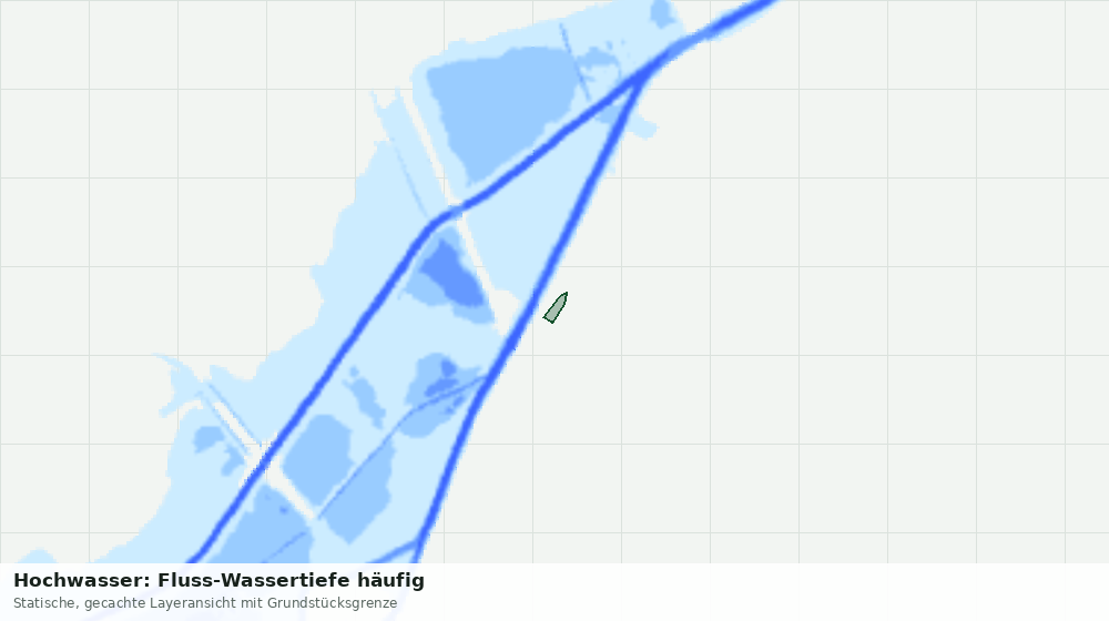 Statische Kartenansicht: Hochwasser: Fluss-Wassertiefe häufig