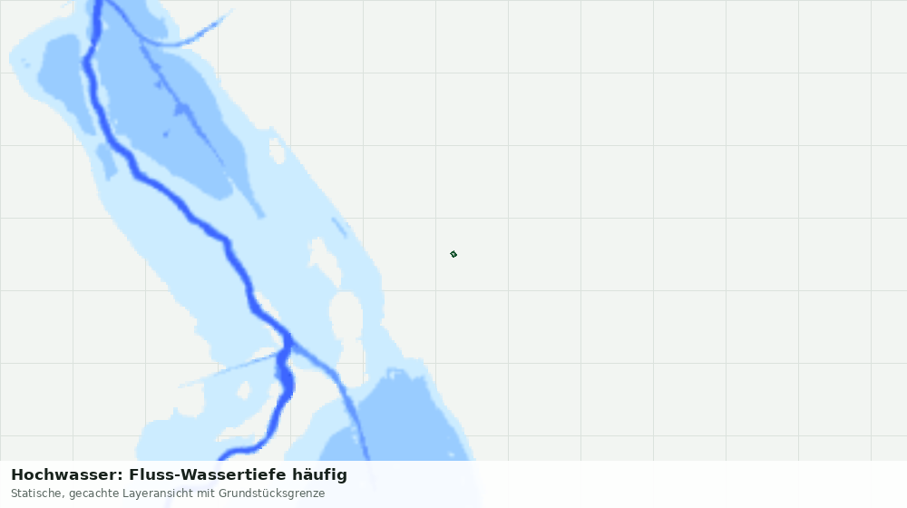 Statische Kartenansicht: Hochwasser: Fluss-Wassertiefe häufig