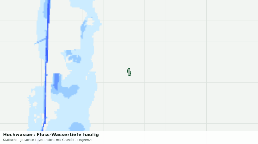 Statische Kartenansicht: Hochwasser: Fluss-Wassertiefe häufig