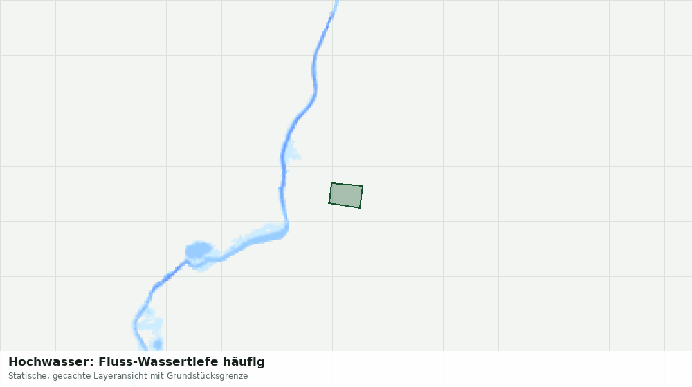 Statische Kartenansicht: Hochwasser: Fluss-Wassertiefe häufig