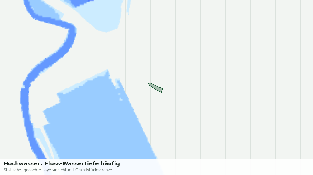 Statische Kartenansicht: Hochwasser: Fluss-Wassertiefe häufig