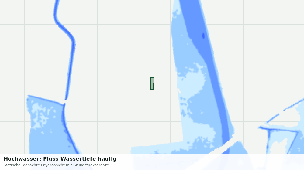 Statische Kartenansicht: Hochwasser: Fluss-Wassertiefe häufig