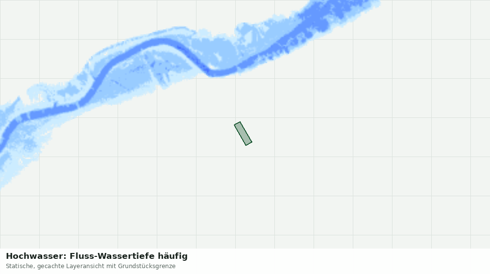 Statische Kartenansicht: Hochwasser: Fluss-Wassertiefe häufig