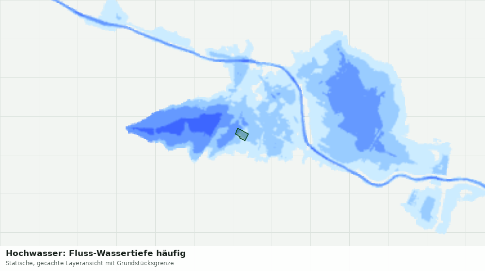 Statische Kartenansicht: Hochwasser: Fluss-Wassertiefe häufig
