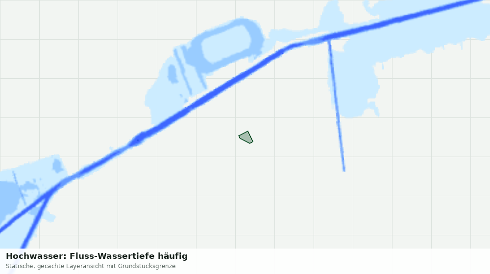Statische Kartenansicht: Hochwasser: Fluss-Wassertiefe häufig