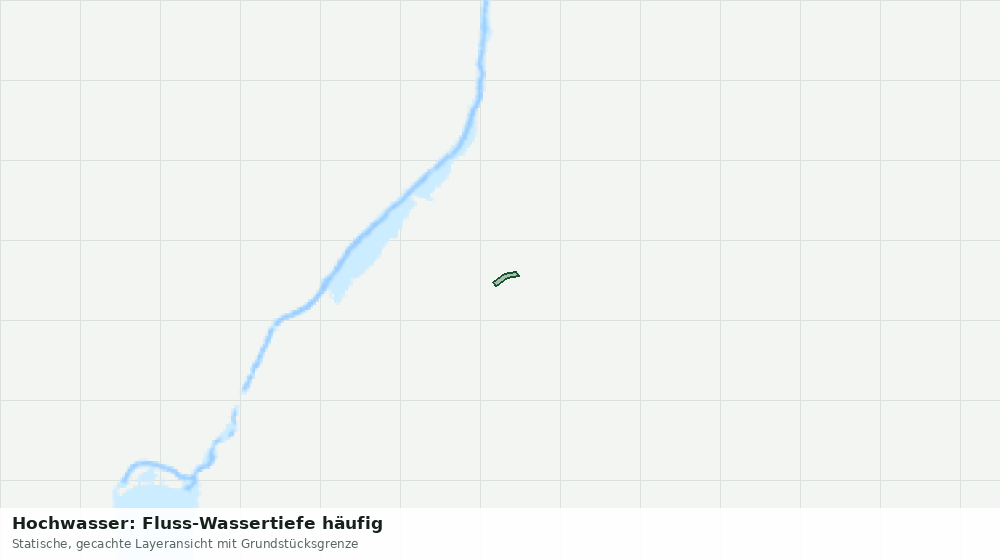 Statische Kartenansicht: Hochwasser: Fluss-Wassertiefe häufig