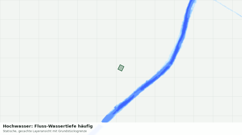 Statische Kartenansicht: Hochwasser: Fluss-Wassertiefe häufig