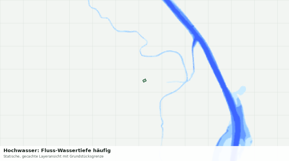Statische Kartenansicht: Hochwasser: Fluss-Wassertiefe häufig