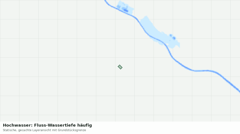 Statische Kartenansicht: Hochwasser: Fluss-Wassertiefe häufig