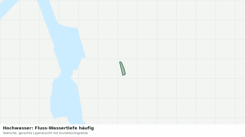 Statische Kartenansicht: Hochwasser: Fluss-Wassertiefe häufig