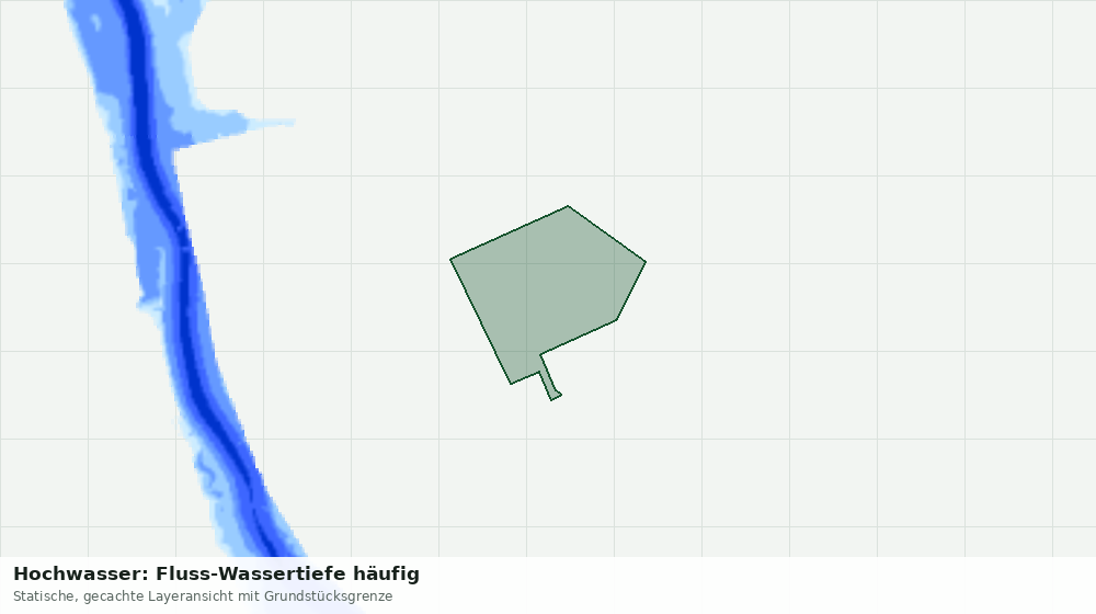 Statische Kartenansicht: Hochwasser: Fluss-Wassertiefe häufig