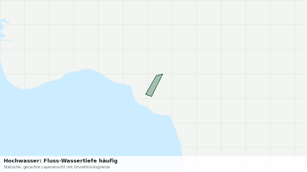 Statische Kartenansicht: Hochwasser: Fluss-Wassertiefe häufig