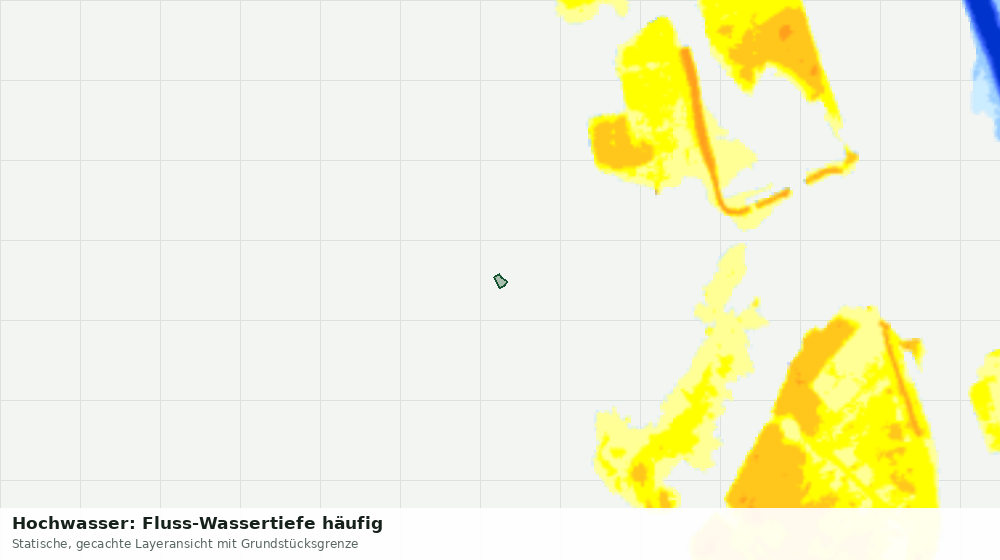 Statische Kartenansicht: Hochwasser: Fluss-Wassertiefe häufig