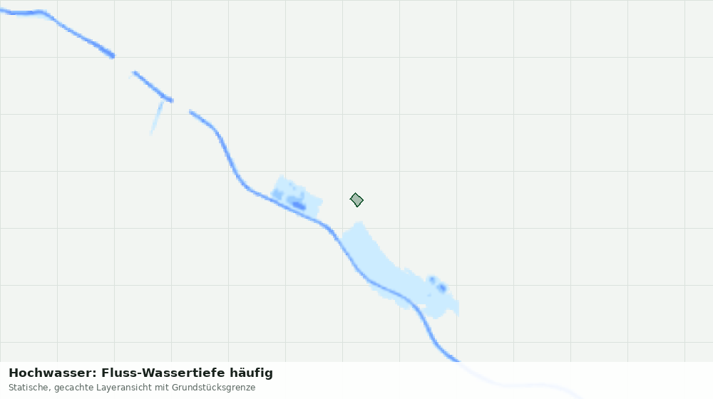 Statische Kartenansicht: Hochwasser: Fluss-Wassertiefe häufig