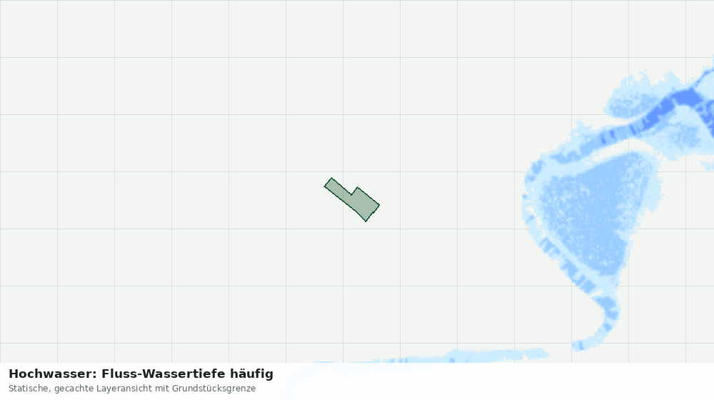 Statische Kartenansicht: Hochwasser: Fluss-Wassertiefe häufig