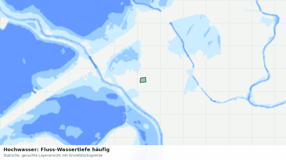 Statische Kartenansicht: Hochwasser: Fluss-Wassertiefe häufig