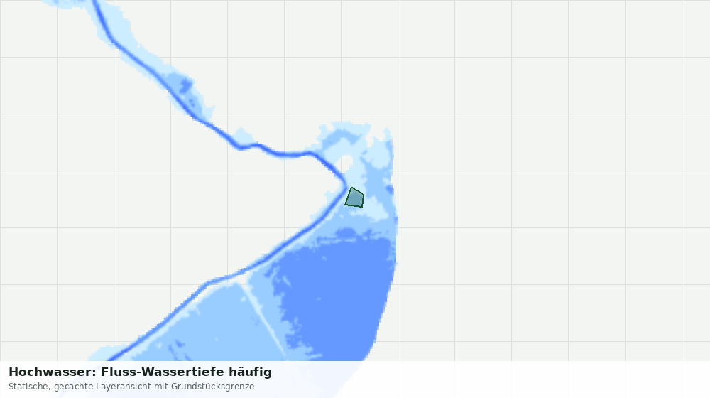 Statische Kartenansicht: Hochwasser: Fluss-Wassertiefe häufig