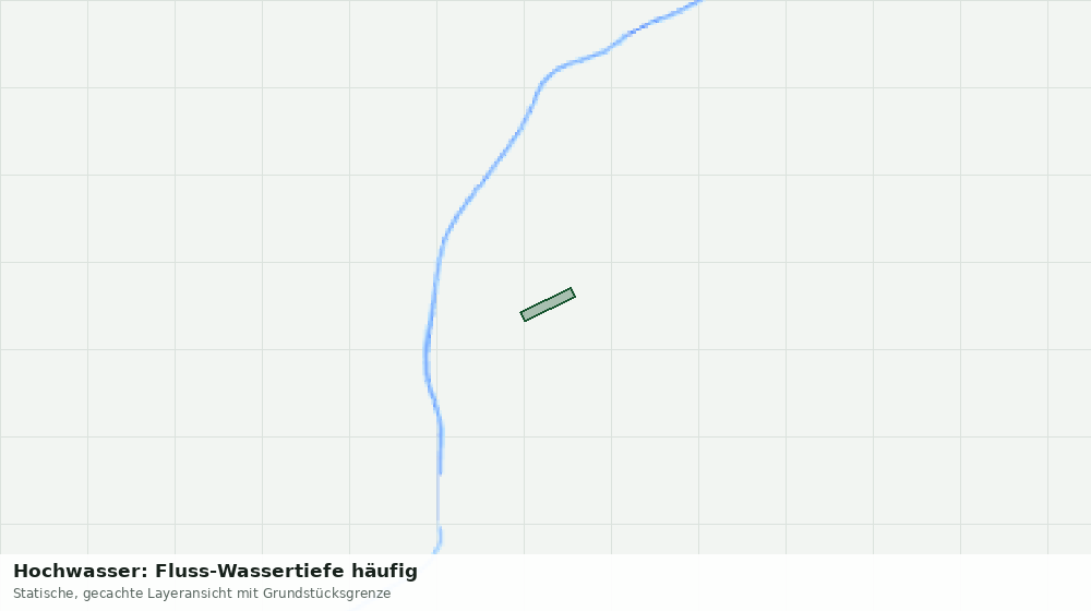 Statische Kartenansicht: Hochwasser: Fluss-Wassertiefe häufig