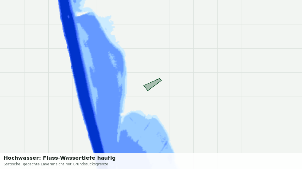 Statische Kartenansicht: Hochwasser: Fluss-Wassertiefe häufig