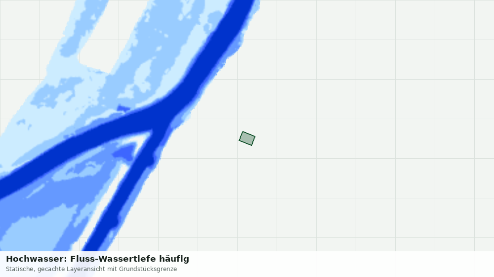 Statische Kartenansicht: Hochwasser: Fluss-Wassertiefe häufig