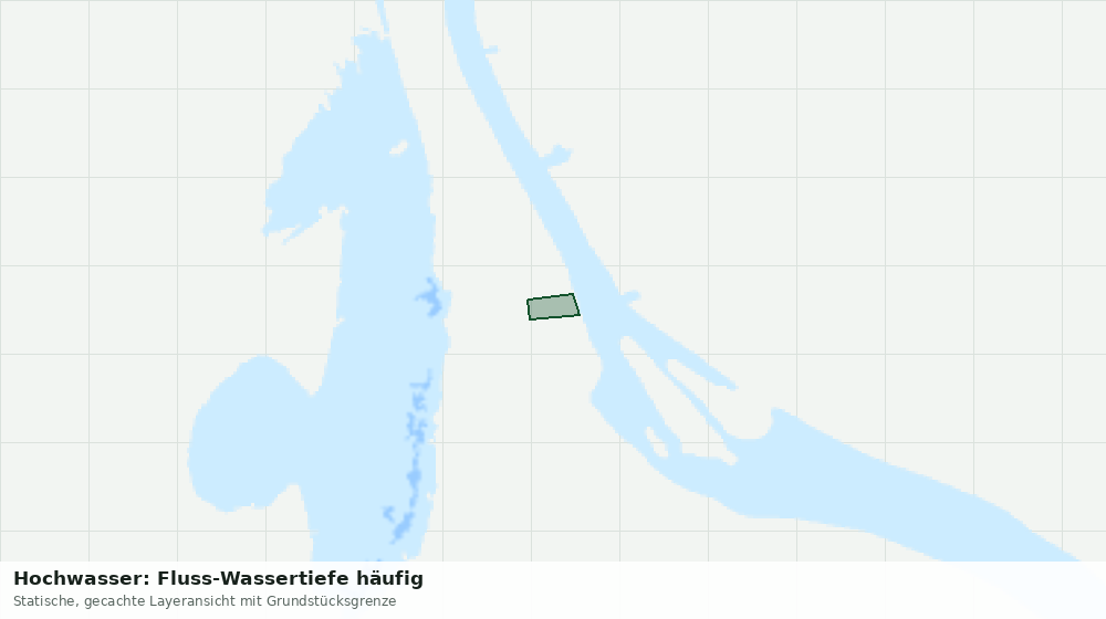 Statische Kartenansicht: Hochwasser: Fluss-Wassertiefe häufig