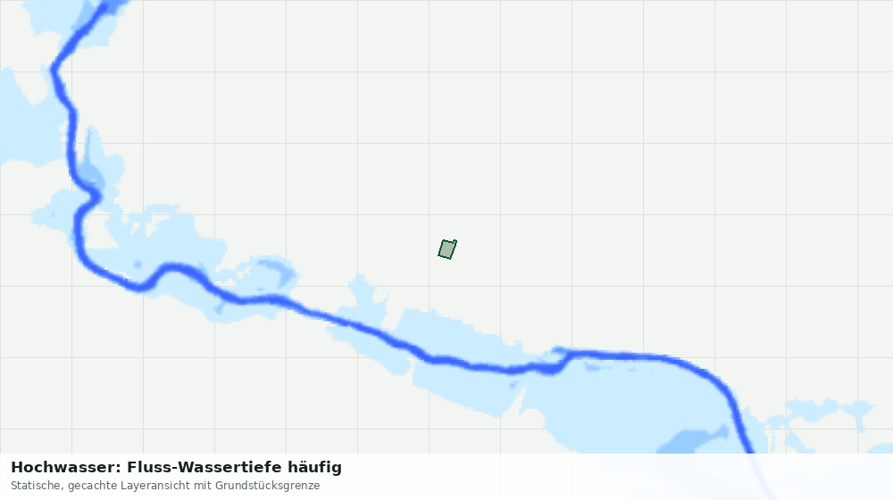Statische Kartenansicht: Hochwasser: Fluss-Wassertiefe häufig
