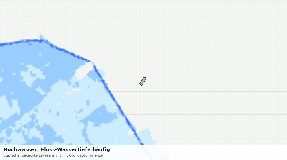 Statische Kartenansicht: Hochwasser: Fluss-Wassertiefe häufig