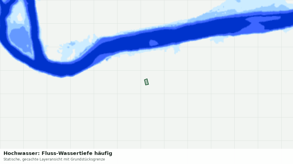 Statische Kartenansicht: Hochwasser: Fluss-Wassertiefe häufig