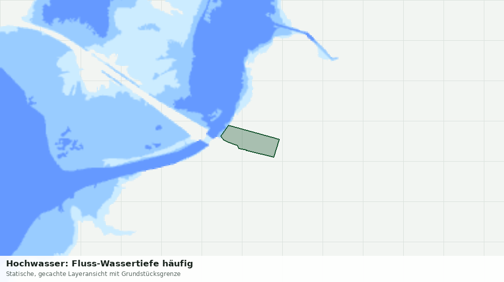 Statische Kartenansicht: Hochwasser: Fluss-Wassertiefe häufig