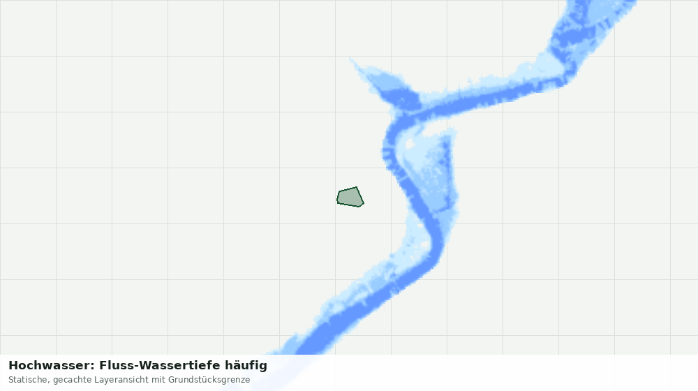 Statische Kartenansicht: Hochwasser: Fluss-Wassertiefe häufig