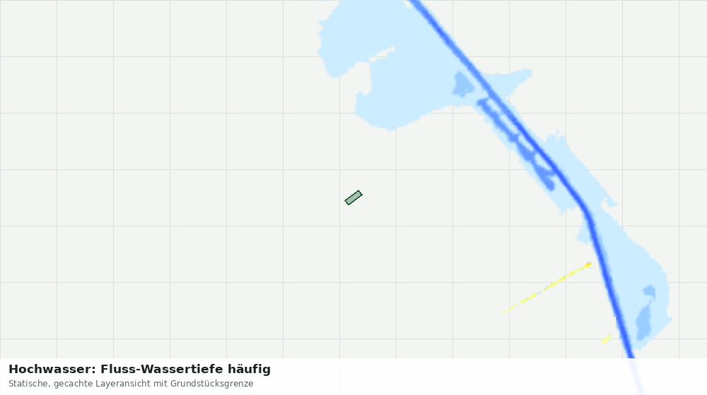 Statische Kartenansicht: Hochwasser: Fluss-Wassertiefe häufig