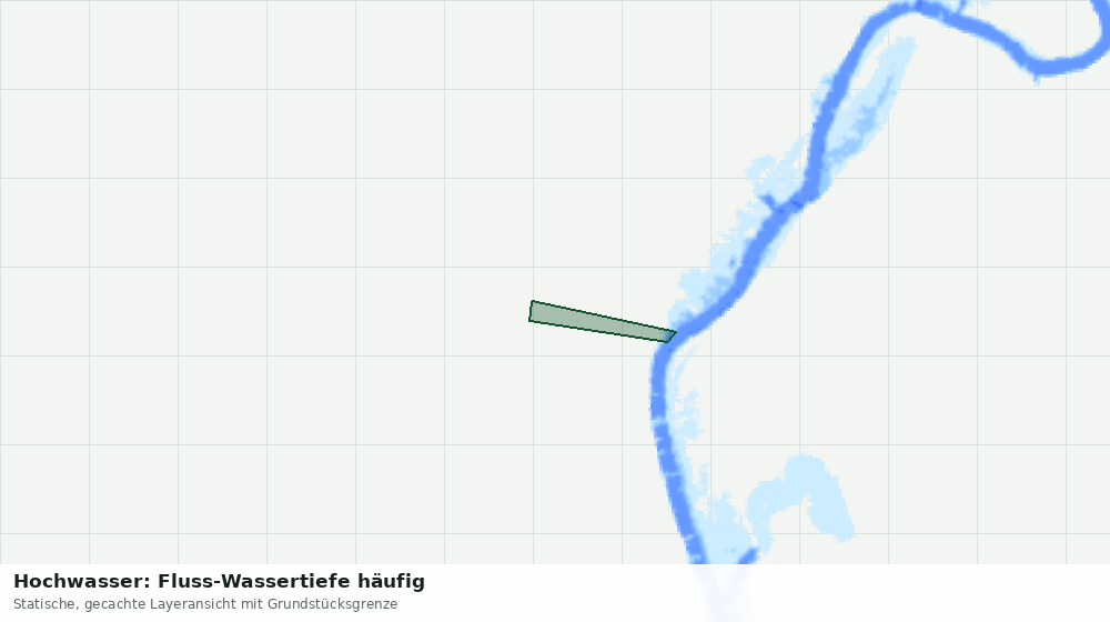 Statische Kartenansicht: Hochwasser: Fluss-Wassertiefe häufig