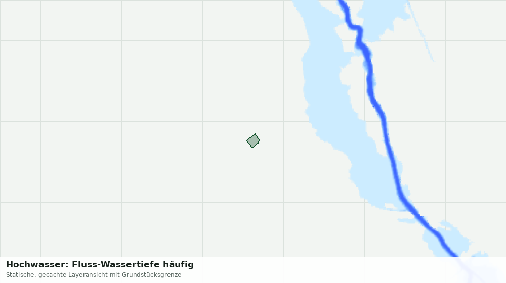 Statische Kartenansicht: Hochwasser: Fluss-Wassertiefe häufig