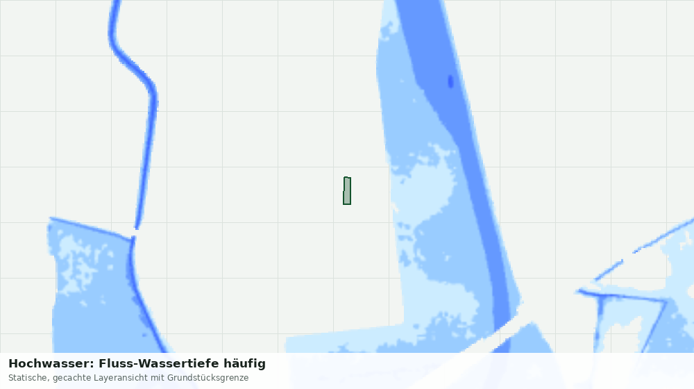 Statische Kartenansicht: Hochwasser: Fluss-Wassertiefe häufig