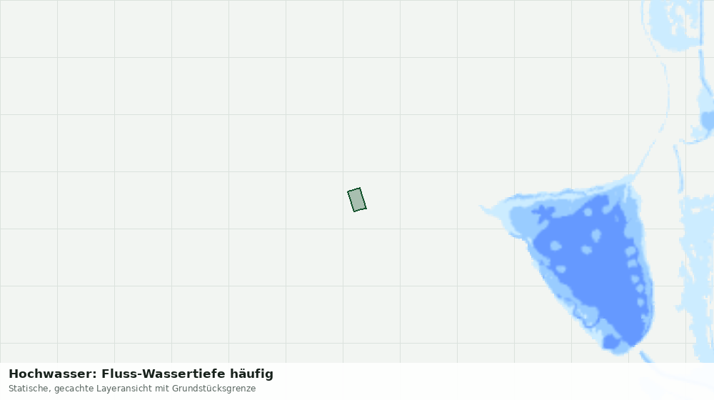 Statische Kartenansicht: Hochwasser: Fluss-Wassertiefe häufig