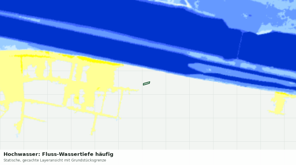 Statische Kartenansicht: Hochwasser: Fluss-Wassertiefe häufig