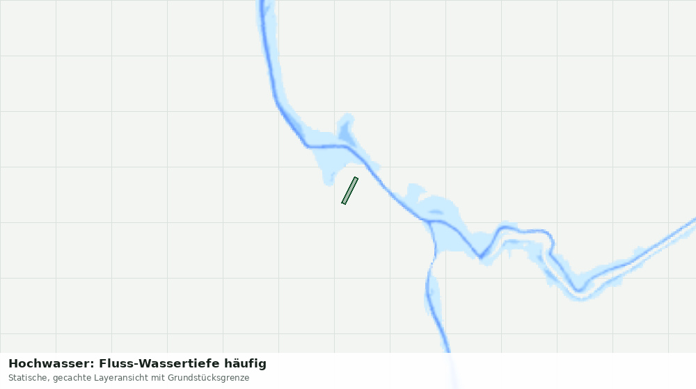 Statische Kartenansicht: Hochwasser: Fluss-Wassertiefe häufig