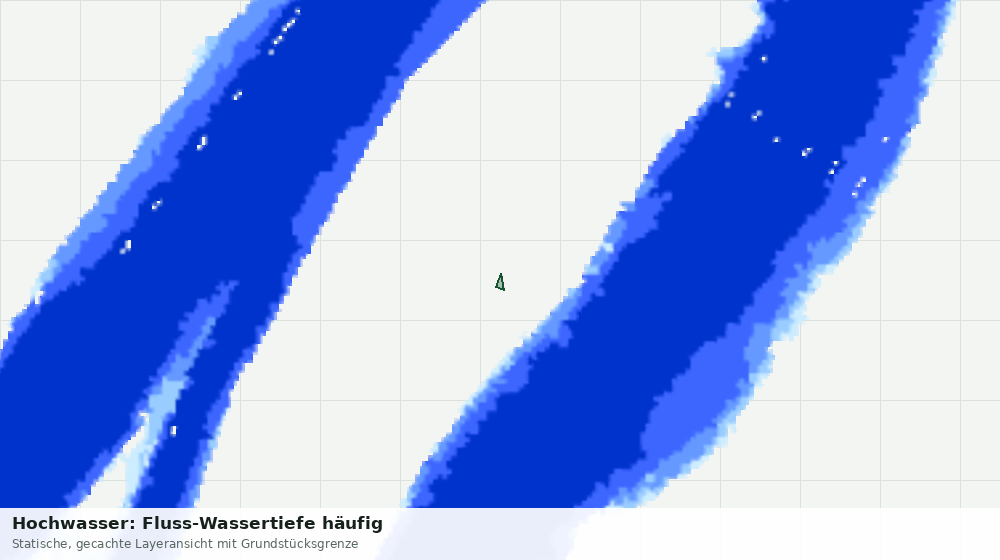 Statische Kartenansicht: Hochwasser: Fluss-Wassertiefe häufig