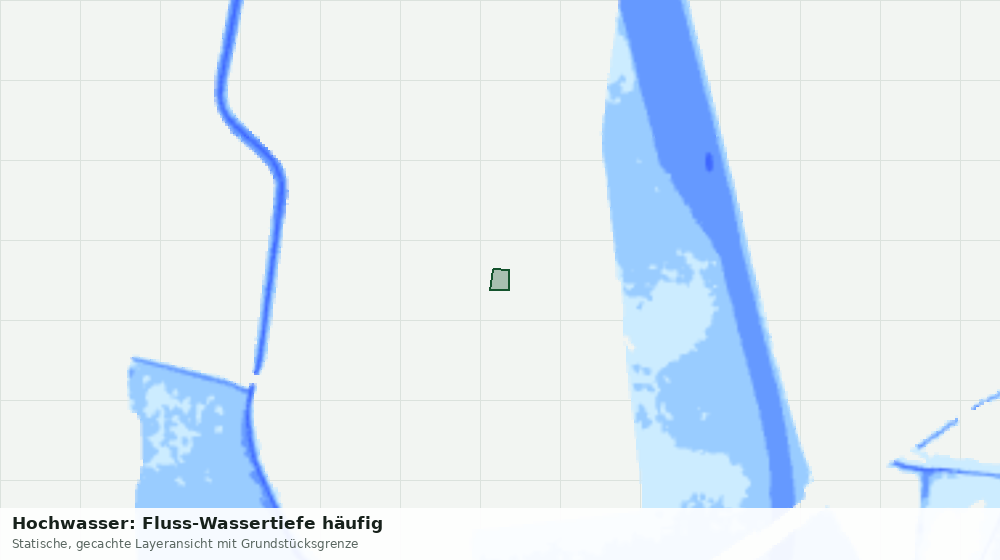 Statische Kartenansicht: Hochwasser: Fluss-Wassertiefe häufig
