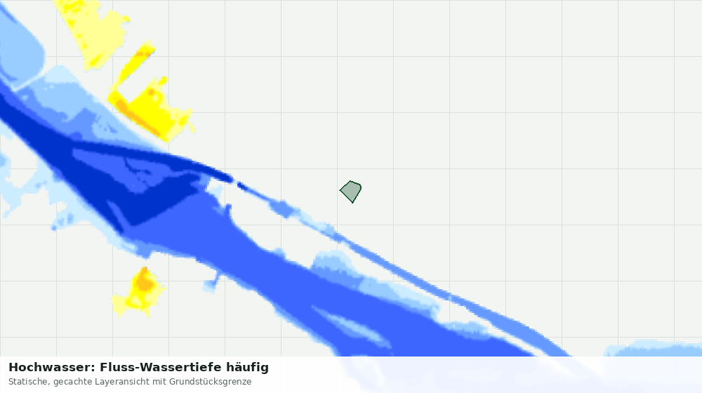 Statische Kartenansicht: Hochwasser: Fluss-Wassertiefe häufig