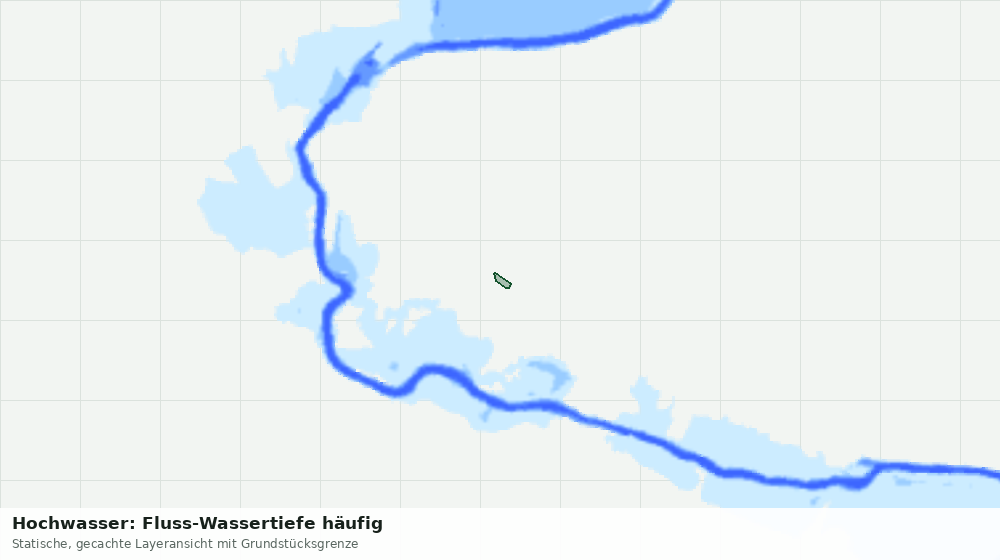 Statische Kartenansicht: Hochwasser: Fluss-Wassertiefe häufig