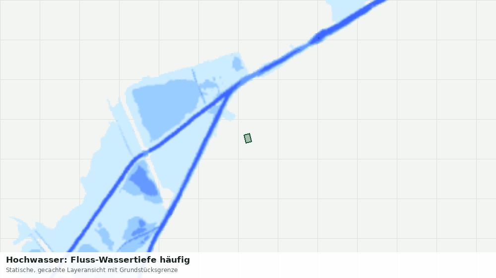 Statische Kartenansicht: Hochwasser: Fluss-Wassertiefe häufig