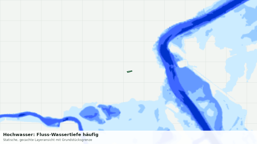 Statische Kartenansicht: Hochwasser: Fluss-Wassertiefe häufig